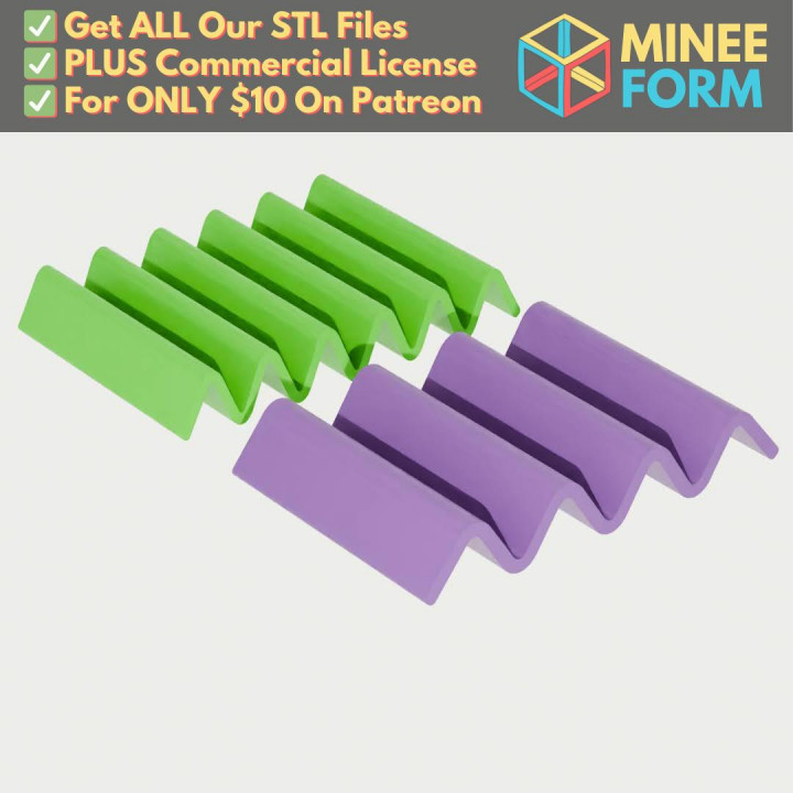 Minimalist Wavy Soap Dish or Sponge Holder for Bathroom or Kitchen MineeForm FDM 3D Print STL File image