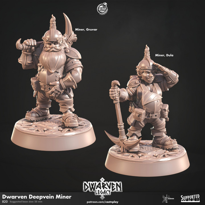 Dwarven Deepvein Delver (Pre-Supported) image