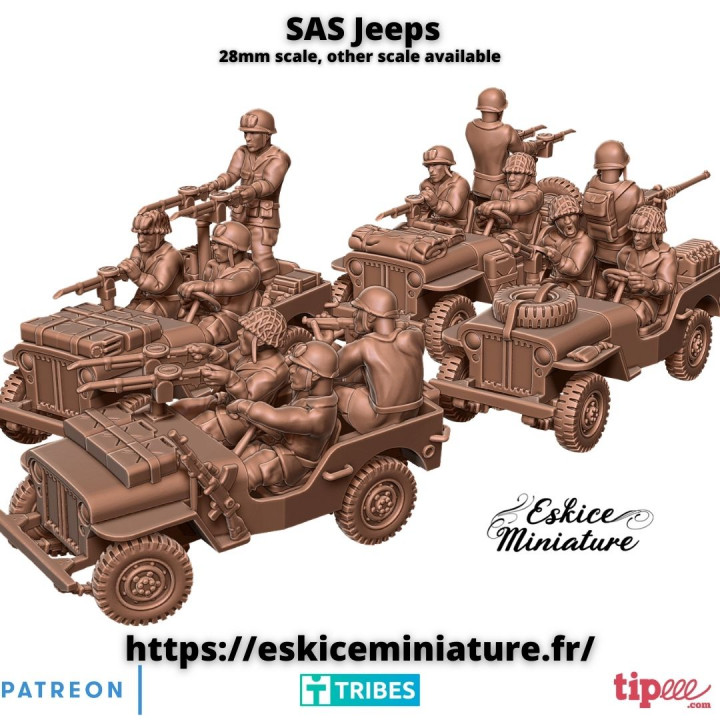 SAS Jeeps - 28mm image