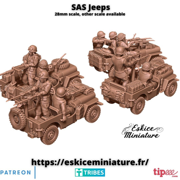 SAS Jeeps - 28mm image
