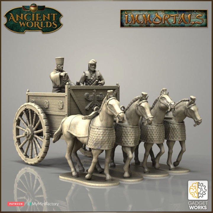 28mm Chariot of King Darius or Xerxes - Immortals