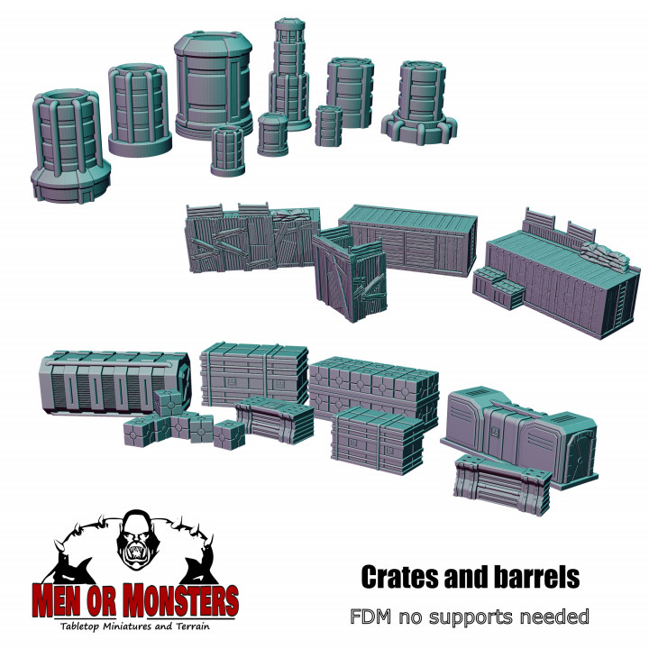 Crates and barrels- Sci Fi