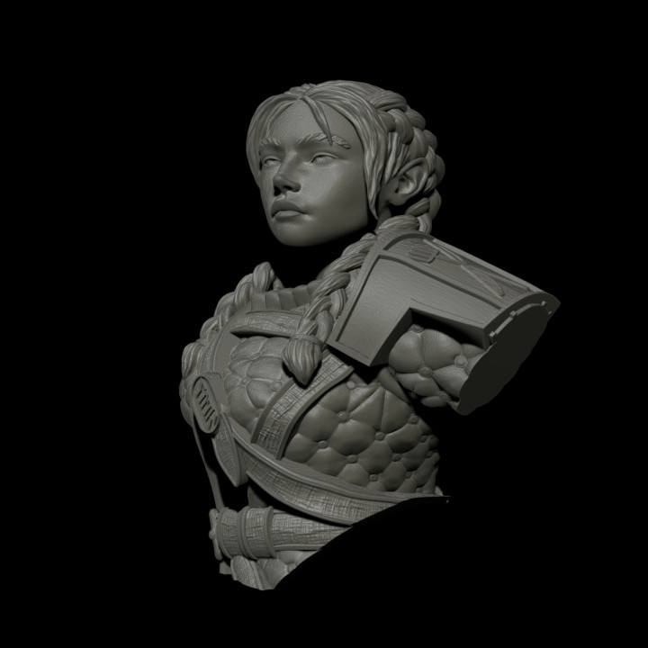 3D Printable Dwarf Chef Bust by Marzbar-the-Creator