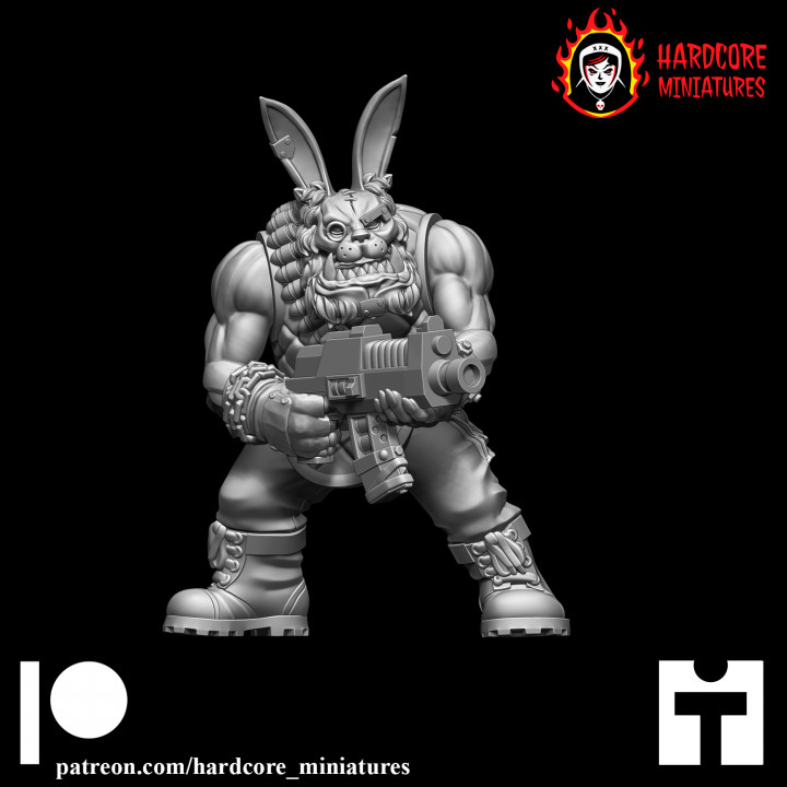 Space Orcs Easter Bunny Heads image