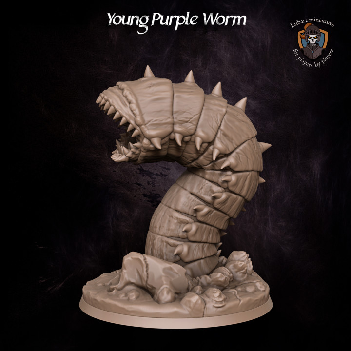 Young Purple Worm image