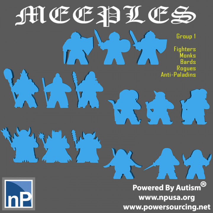 Fantasy Meeples - Set 1 image