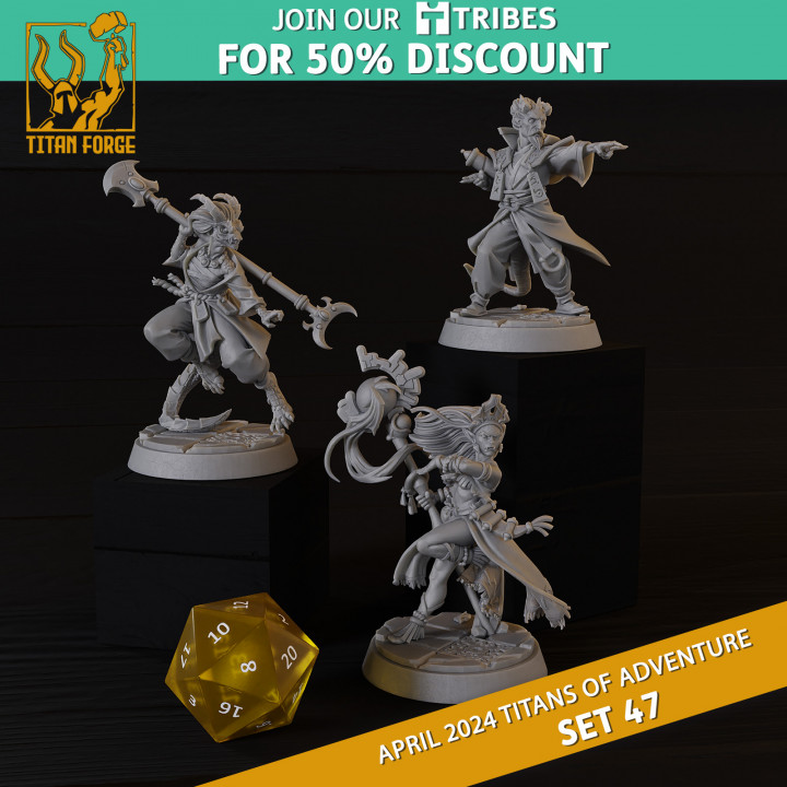 RPG - DnD Hero Characters - Titans of Adventure Set 47