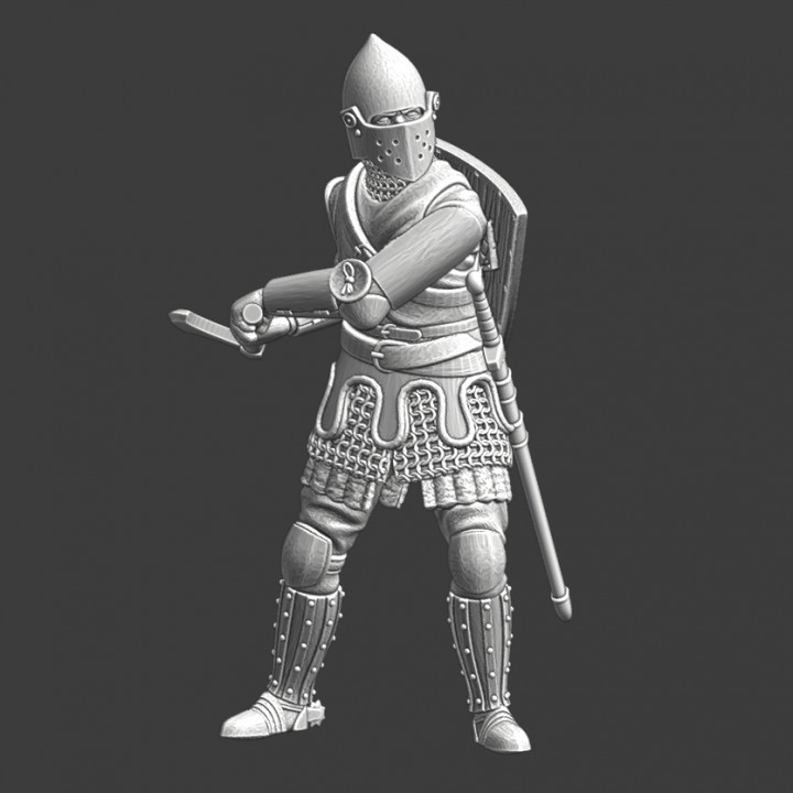 Medieval Knight Model - With Axe image