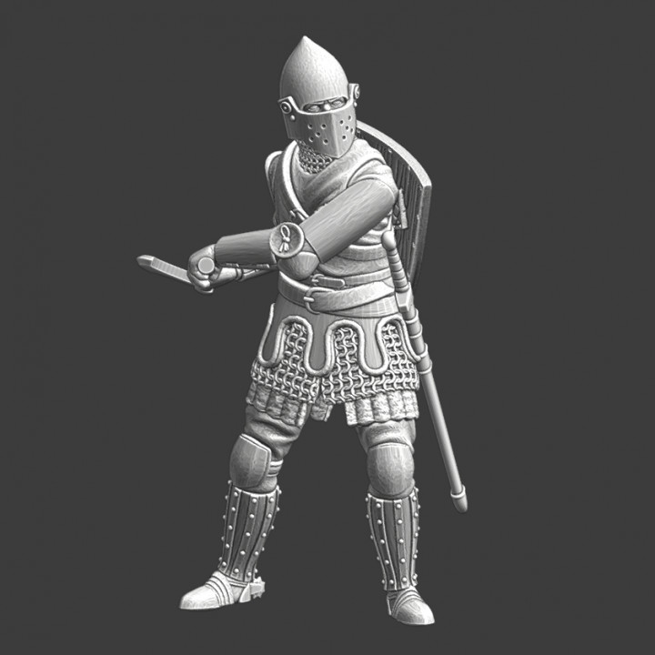 Medieval Knight Model - With Axe image