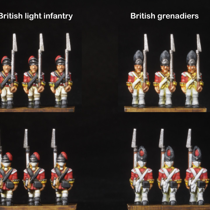 British Regular Infantry (Centre Co., Lights & Grenadiers) AWI-GB-1 image