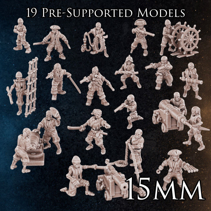 15mm - Undead Pirates - Napoleonics