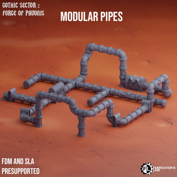 Modular pipes - Grimdark industrial's Cover