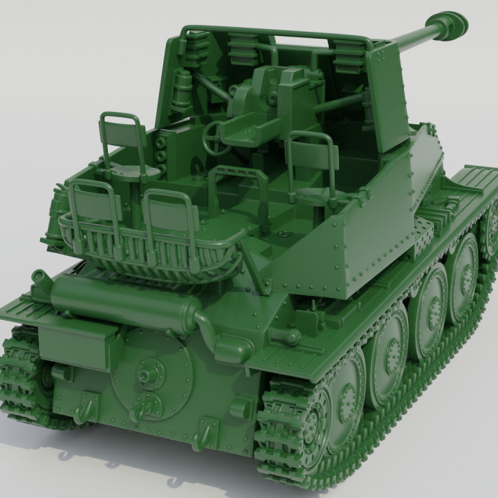 3D Printable Panzerjager 38(t) für 7.62 cm PaK 36(r) ‘Marder III’ (Sd ...