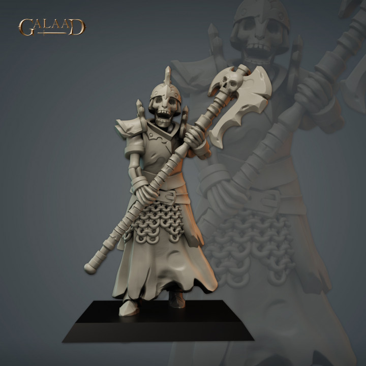 3D Printable Skeleton fighter 04 by Galaad Miniatures