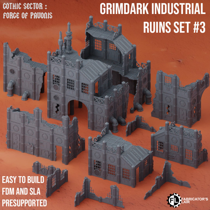 Grimdark Industrial Ruins Set #3's Cover