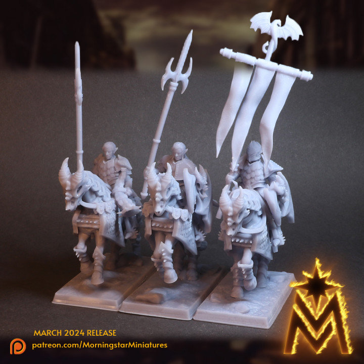 High Elf Knights of Ryma Unit | 32mm Scale Presupported image