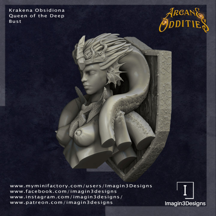 Krakena Obsidiona, Squid Queen Bust