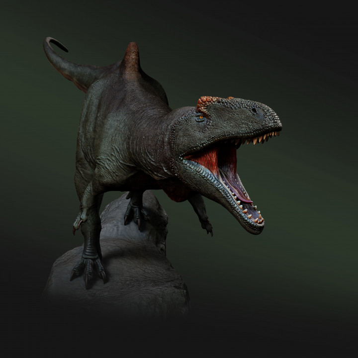 Concavenator intimidate 1-35 scale pre-supported dinosaur image