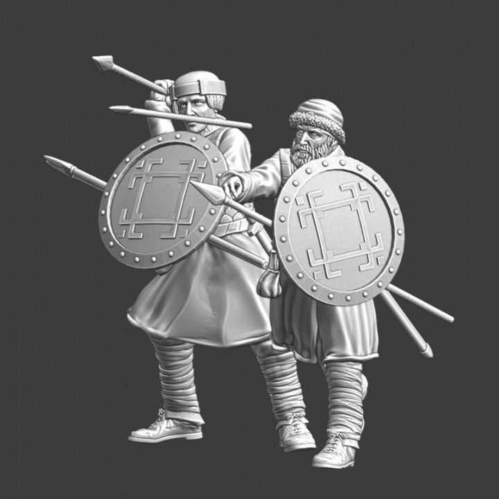 Medieval Teutonic auxiliary infantry - javelin throwers image