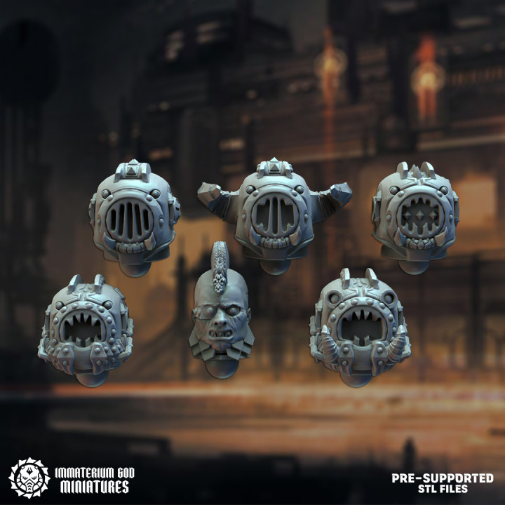 Black steel Gladiators set (7 poses) image