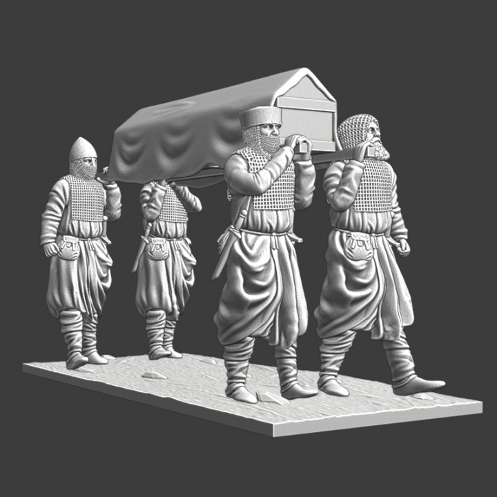 Medieval Funeral Scene Diorama image
