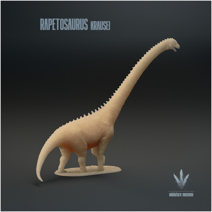 3D Printable Rapetosaurus krausei : Walking by Miniature Museum