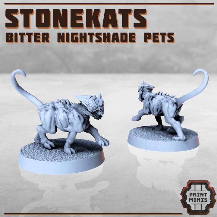 Stonekats x3 - Bitter Nightshade Pets image