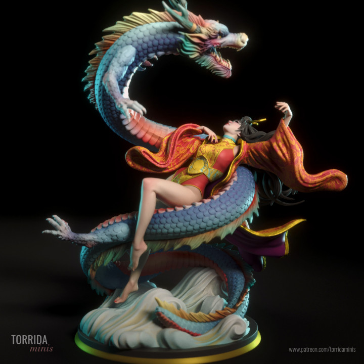 Yahui and the dragon image