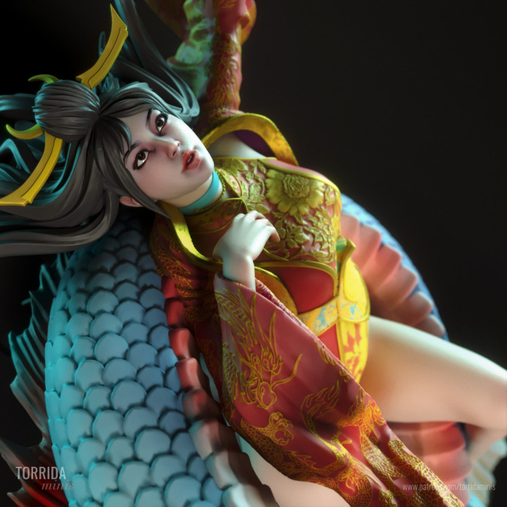 Yahui and the dragon image