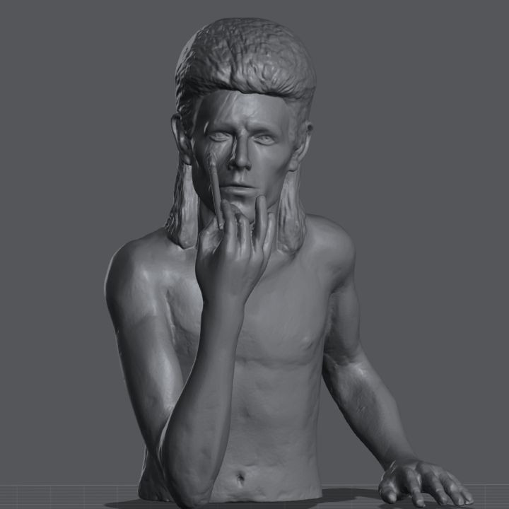 Bowie Makeup Statue image