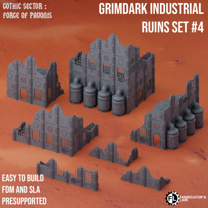 Grimdark Industrial Ruins Set #4's Cover