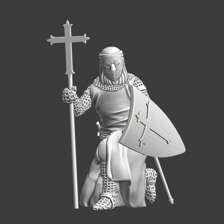 Kneeling Knight of the Lazarus Order - Leper Knights image