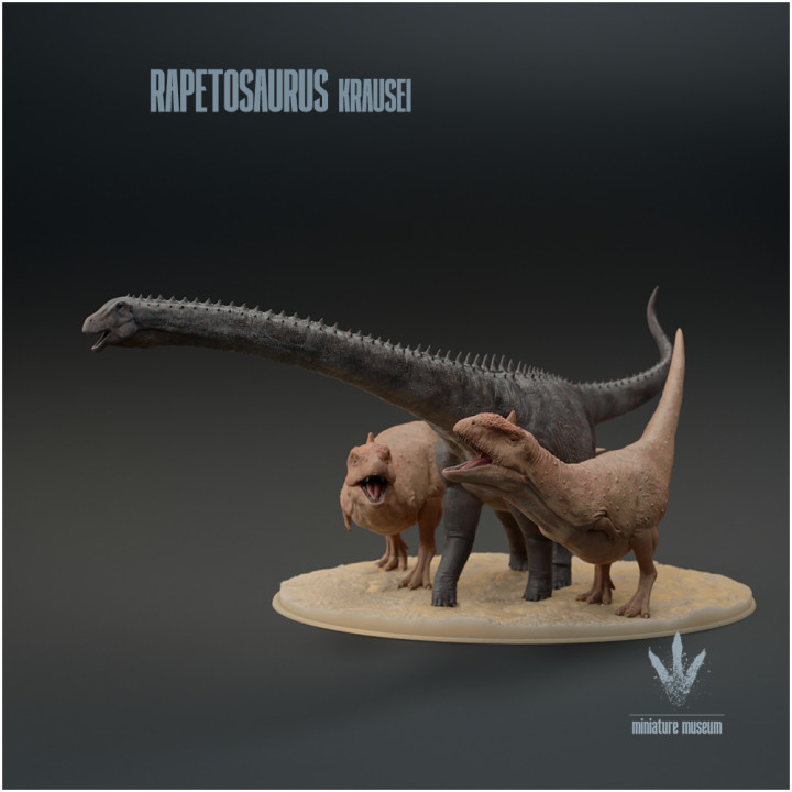 Rapetosaurus krausei : Majungasaurus Attack image