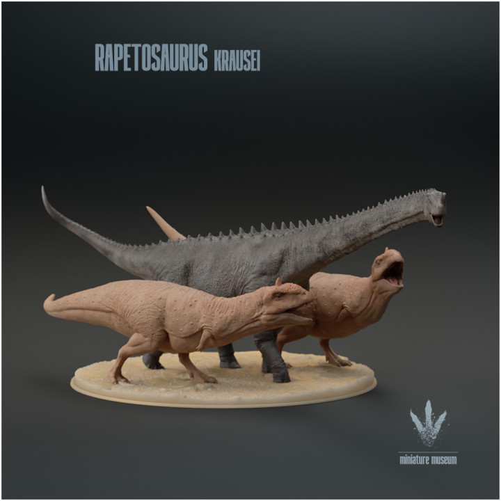 Rapetosaurus krausei : Majungasaurus Attack image