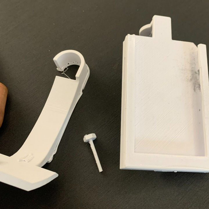 Rearview mirror phone holder prototype image