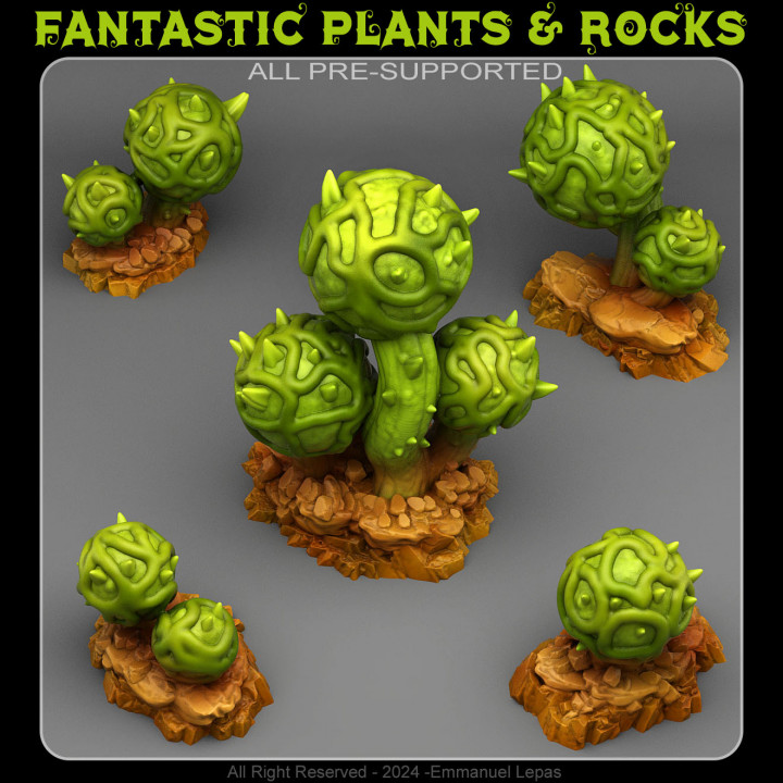 3D Printable ALIEN CACTUS by Fantastic Plants And Rocks