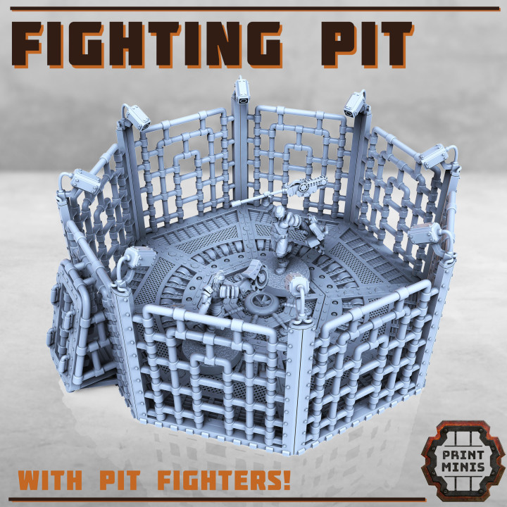 Fighting Pit with 2x Pit Fighters image