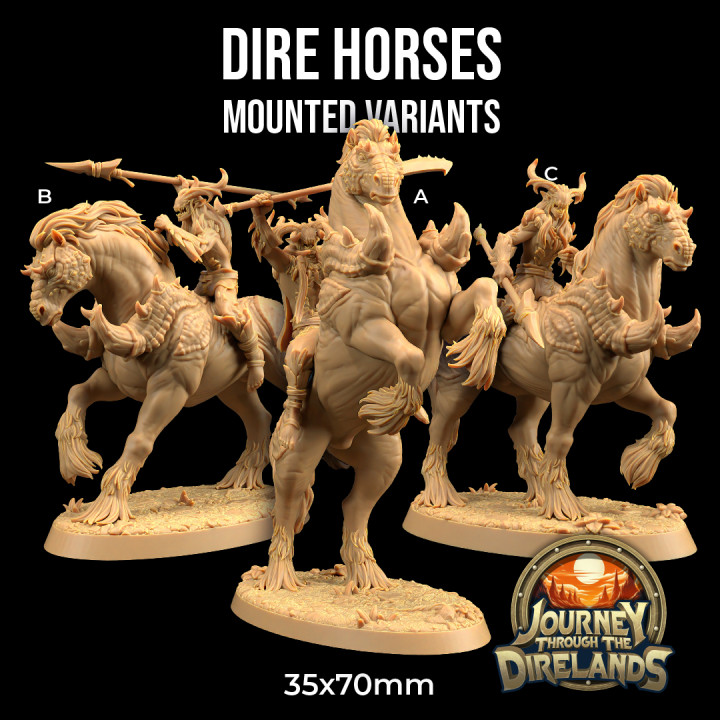 Dire Horses | PRESUPPORTED | Journey Through The Direlands image