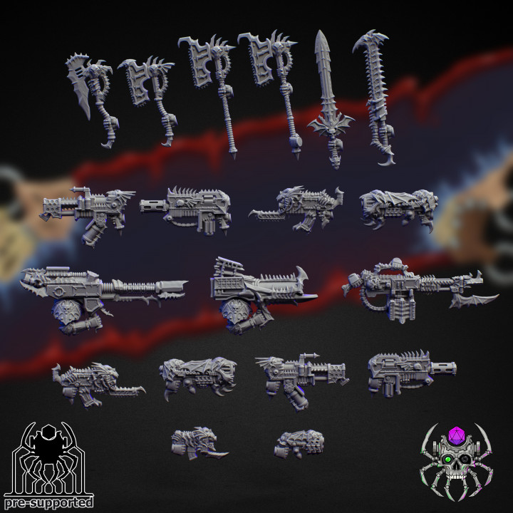 Nightmare Harbingers Battle Squad Wearopns and Hands (Bits) image