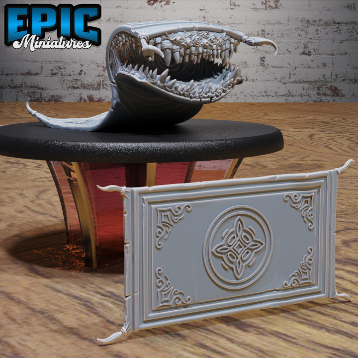 Mimic Carpet / Covering Furniture Creature / Evil Trap / Sewers City Building Equipment / Ruthless Trickster Base Item / Dungeon Area Decoration / Shapechanger Encounter