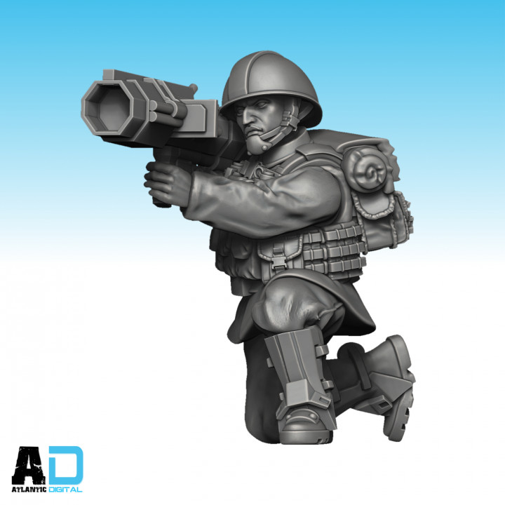 3D Printable Rebel Yell Special Weapons Squad by Wargames Atlantic