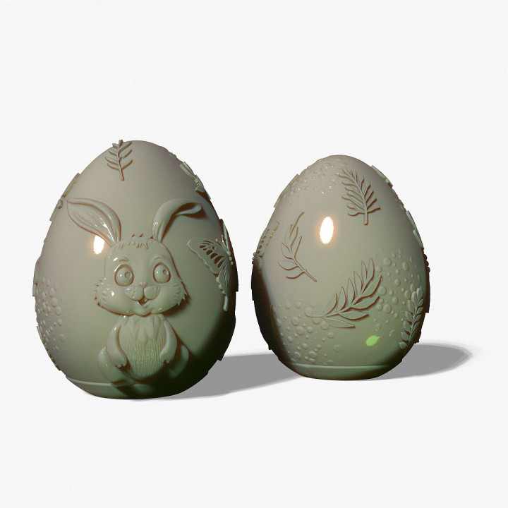Easter egg with bunny