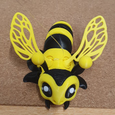 Picture of print of Flexi Honey Bee 3MF included