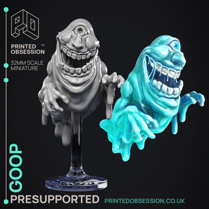 Goop - Undead - Ghast Busters - PRESUPPORTED - Illustrated and Stats - 32mm scale image