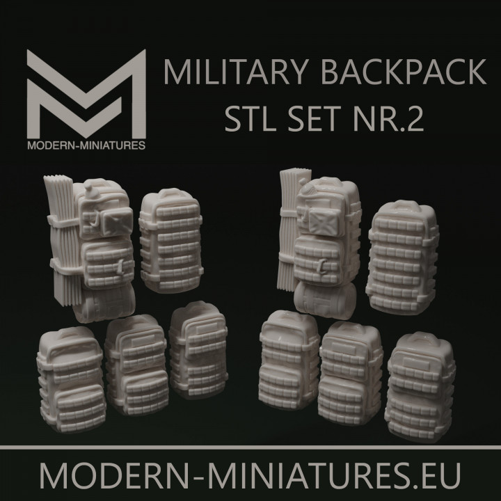 Military Backpack set NR.2 military stowage image