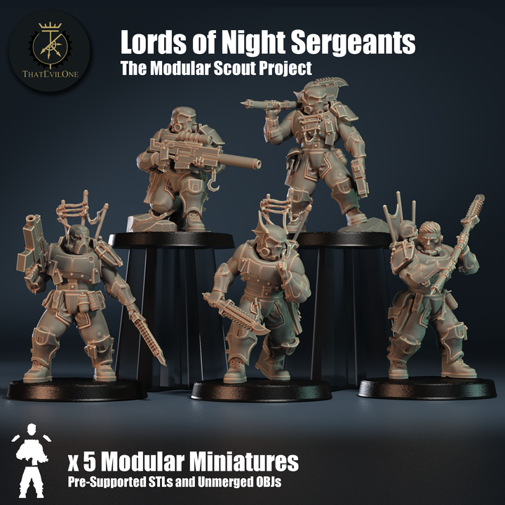 Modular Scout "Lords of Night" Sergeants - Presupported