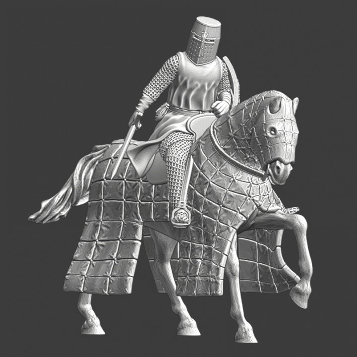 Medieval Folkunga Knight - On warhorse image