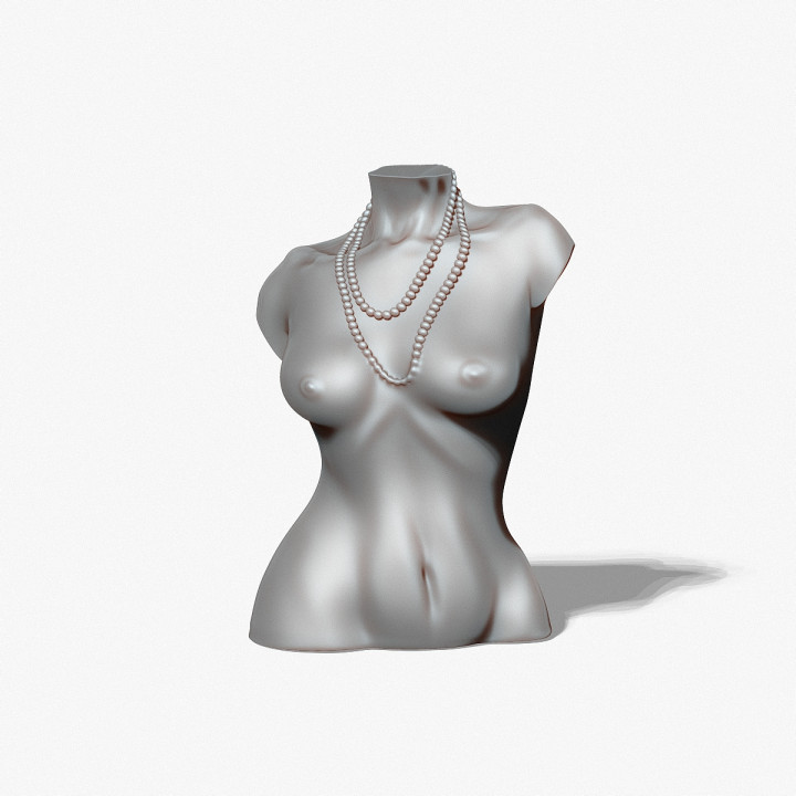 female body mold for casting candles and decor image
