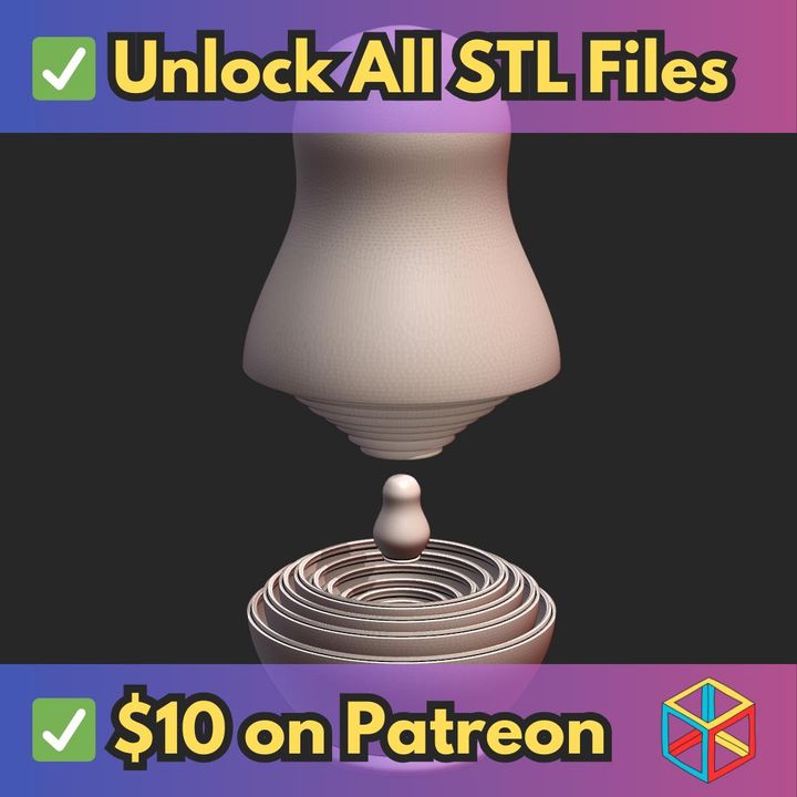 3D Printable 10-Layer Nested Russian Doll Set Matryoshka MineeForm FDM ...