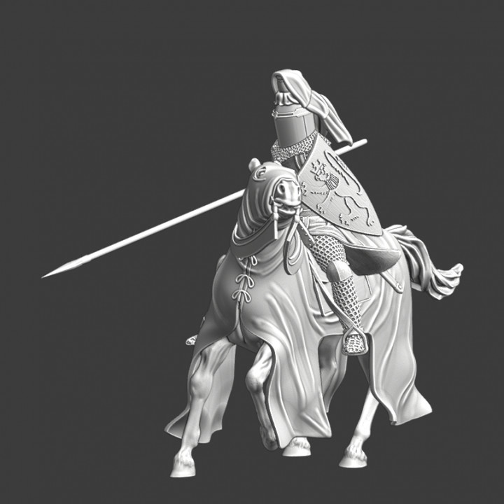 3D Printable Medieval Knight with crested helmet -STL Model by Northern ...